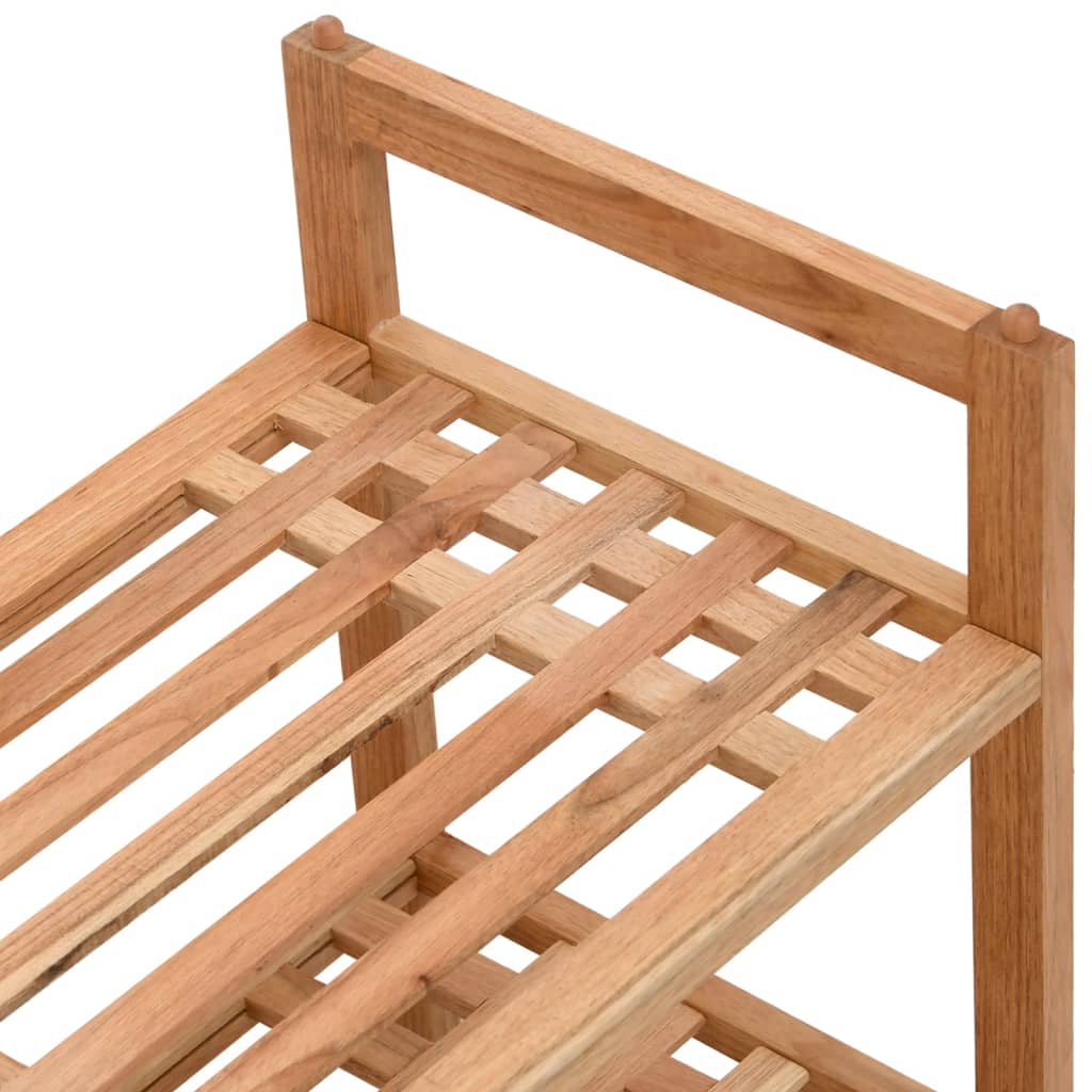 Schoenenrekken 2 st 69x27x41 cm massief walnotenhout is nu te koop bij PeponiXL, paradijselijk wonen!