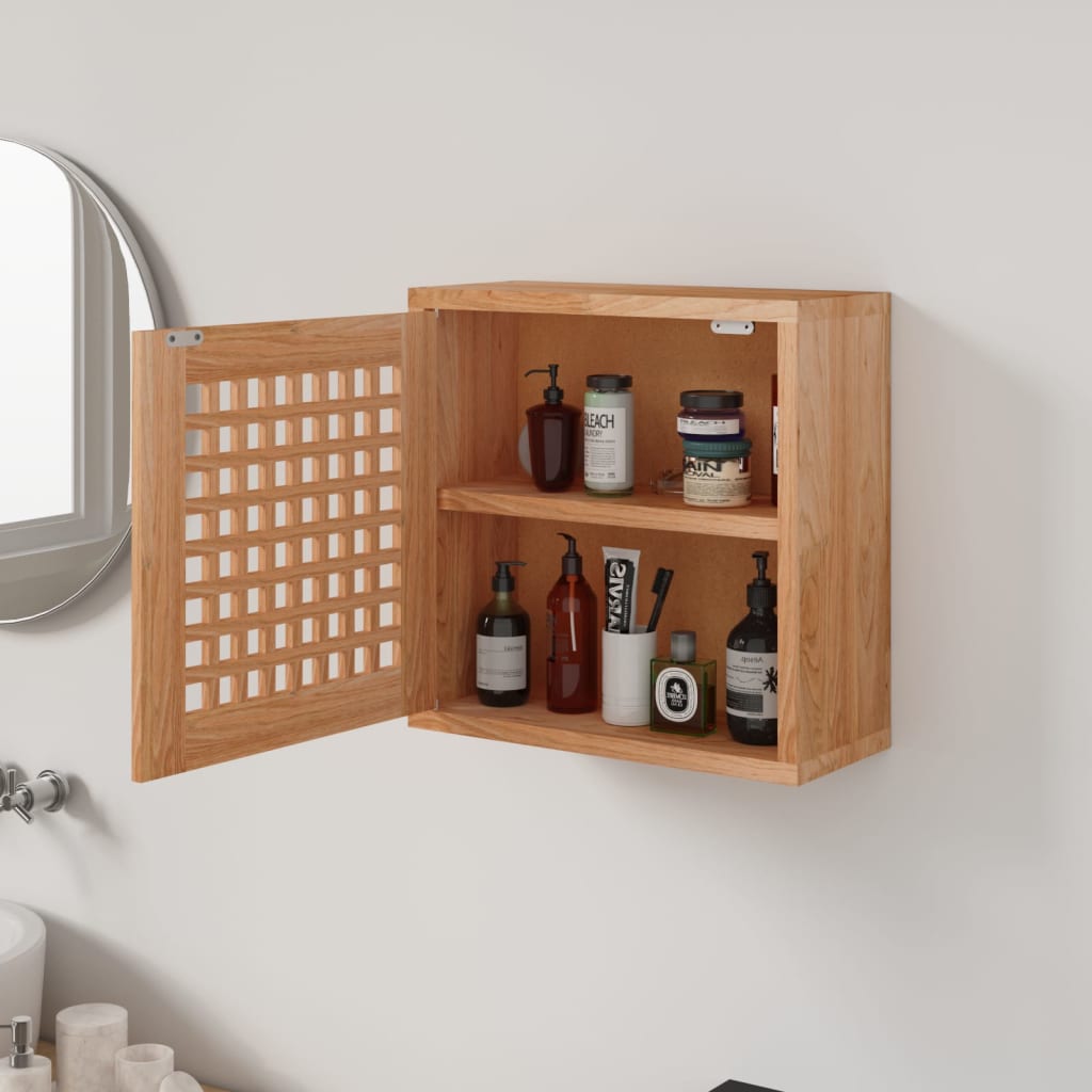 Wandkast 42x18x42 cm massief walnotenhout is nu te koop bij PeponiXL, paradijselijk wonen!