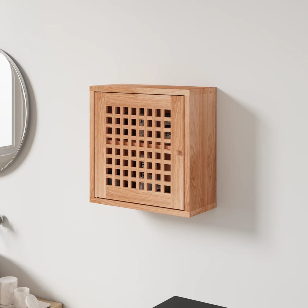 Wandkast 42x18x42 cm massief walnotenhout is nu te koop bij PeponiXL, paradijselijk wonen!