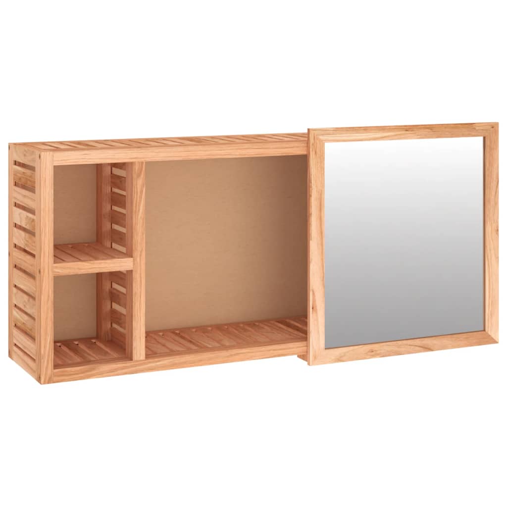 Spiegelkast 80x17x34 cm massief walnotenhout is nu te koop bij PeponiXL, paradijselijk wonen!