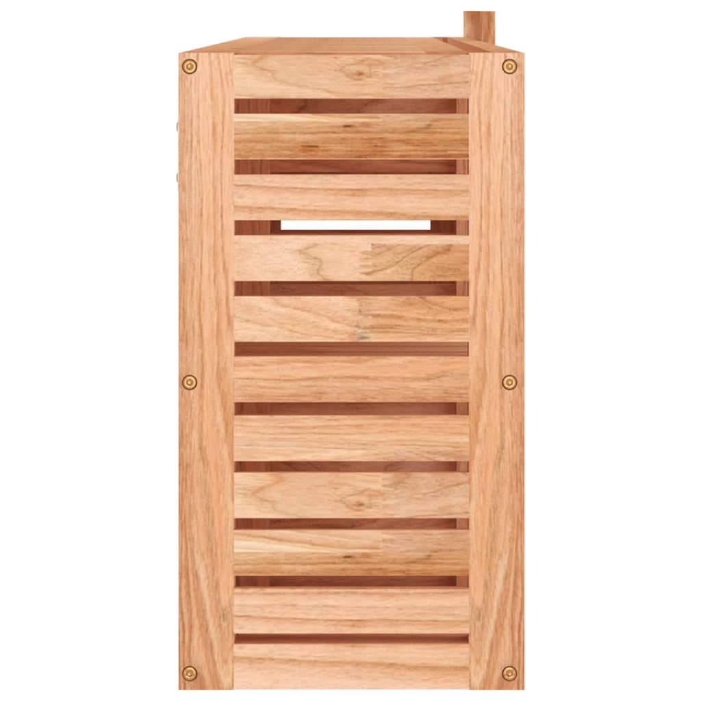 Spiegelkast 80x17x34 cm massief walnotenhout is nu te koop bij PeponiXL, paradijselijk wonen!