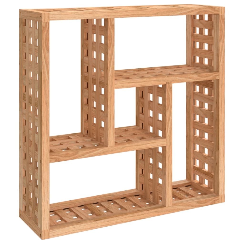 Wandschap 49x15x49 cm massief walnotenhout is nu te koop bij PeponiXL, paradijselijk wonen!