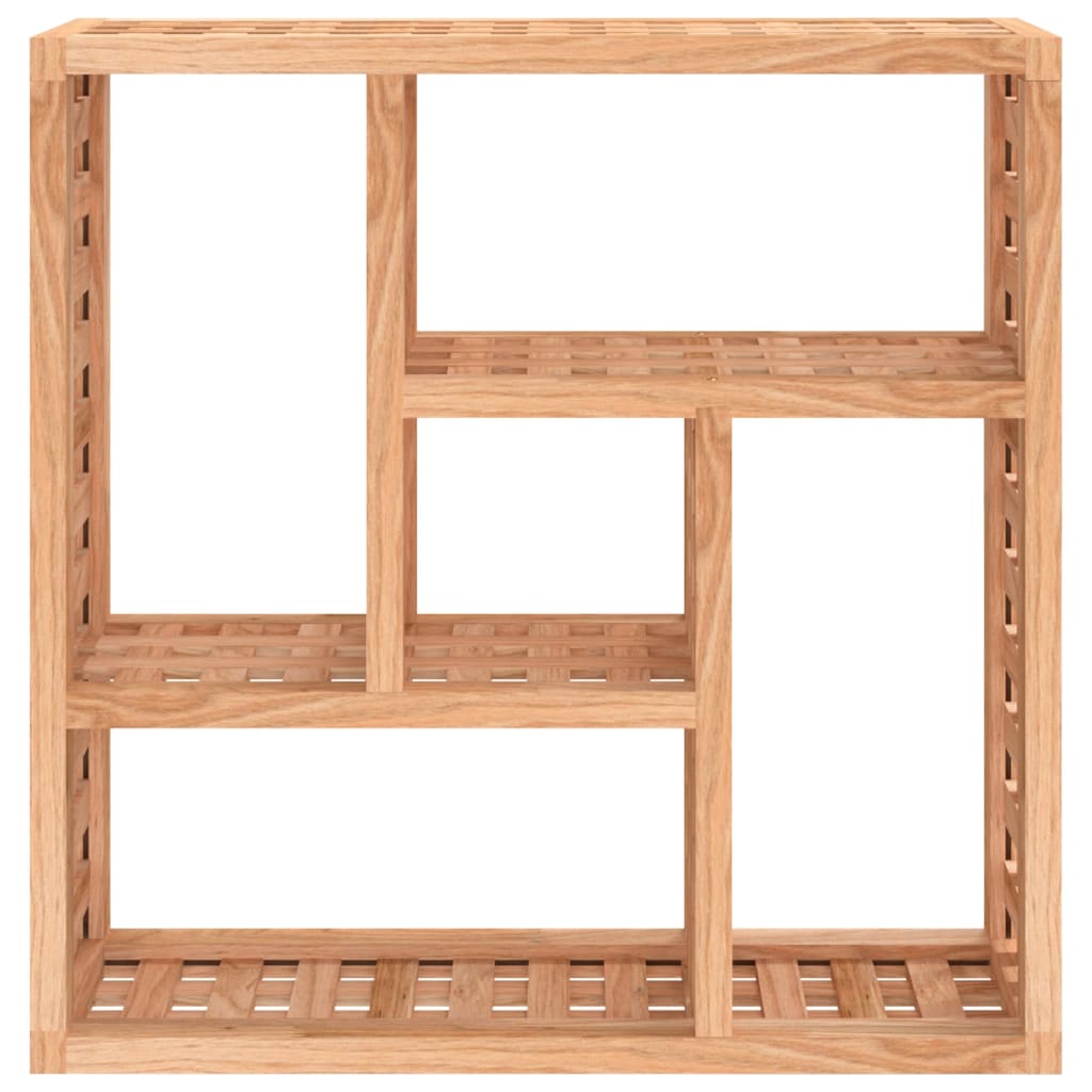 Wandschap 49x15x49 cm massief walnotenhout is nu te koop bij PeponiXL, paradijselijk wonen!
