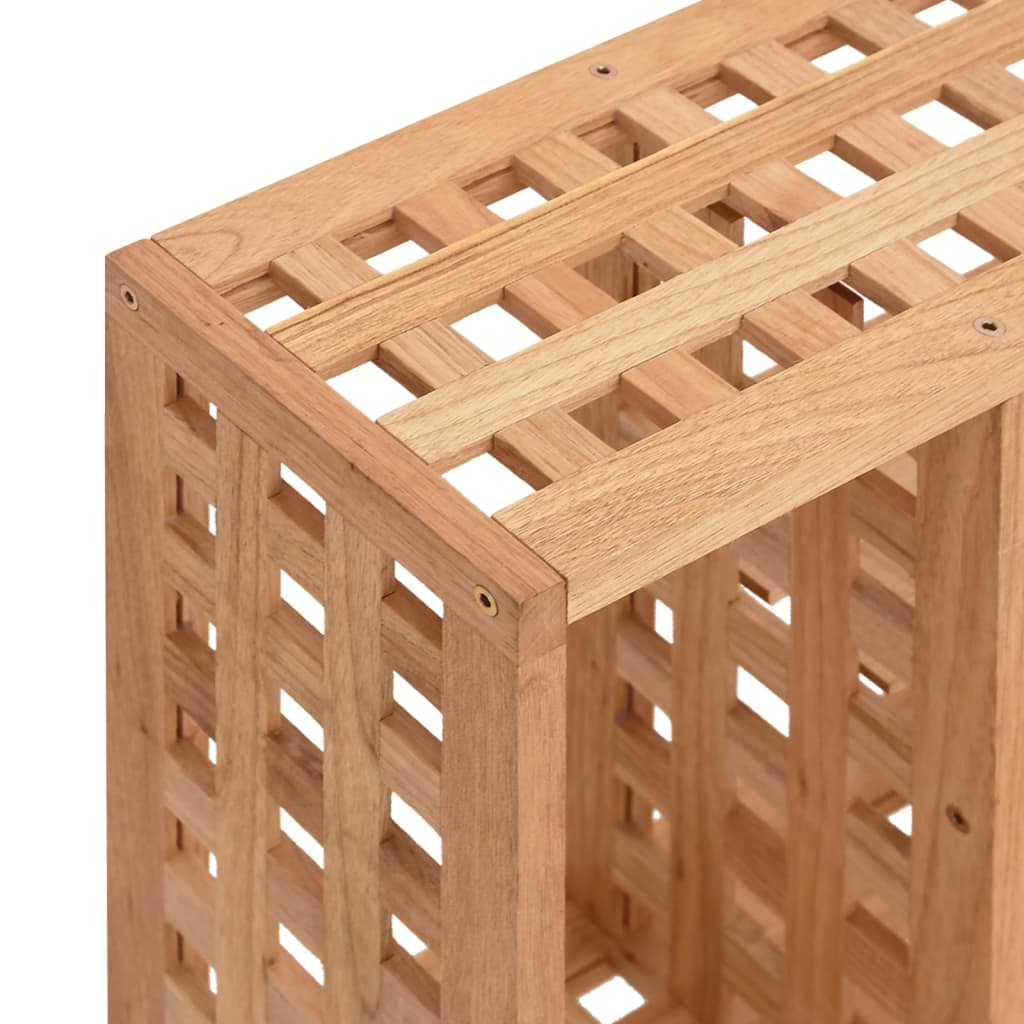 Wandschap 49x15x49 cm massief walnotenhout is nu te koop bij PeponiXL, paradijselijk wonen!