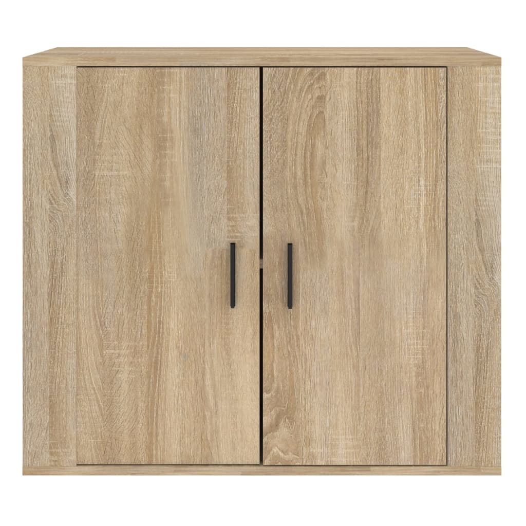 Dressoir 80x33x70 cm bewerkt hout sonoma eikenkleurig is nu te koop bij PeponiXL, paradijselijk wonen!
