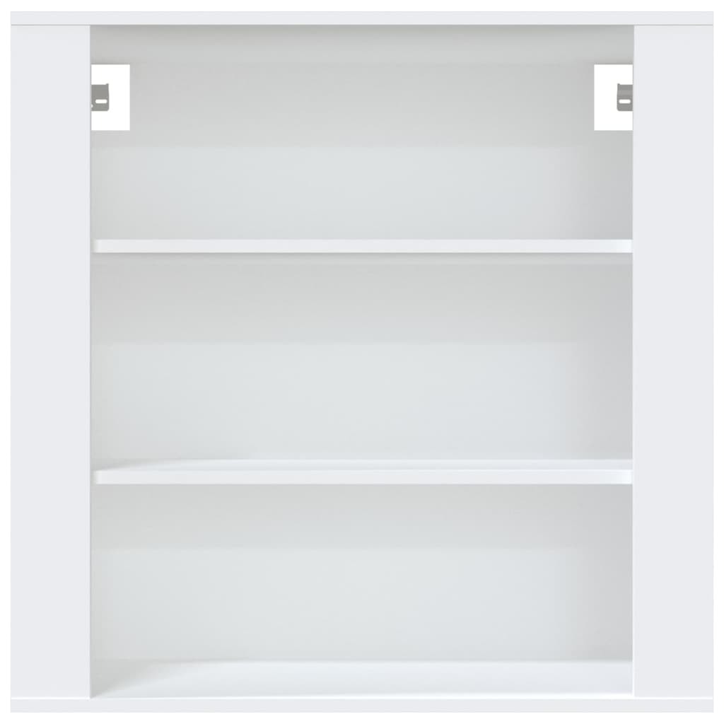 Wandkast 80x33x80 cm bewerkt hout wit is nu te koop bij PeponiXL, paradijselijk wonen!