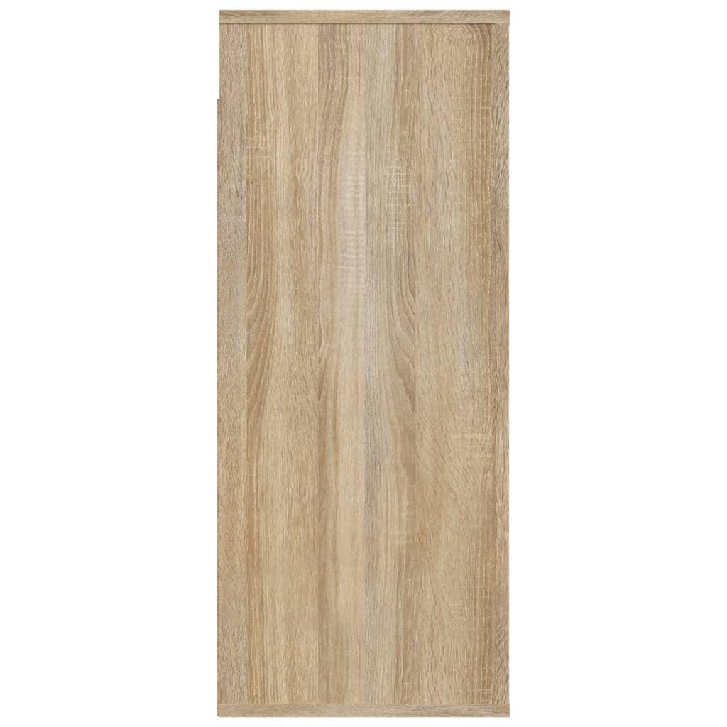 Wandkast 80x33x80 cm bewerkt hout sonoma eikenkleurig is nu te koop bij PeponiXL, paradijselijk wonen!