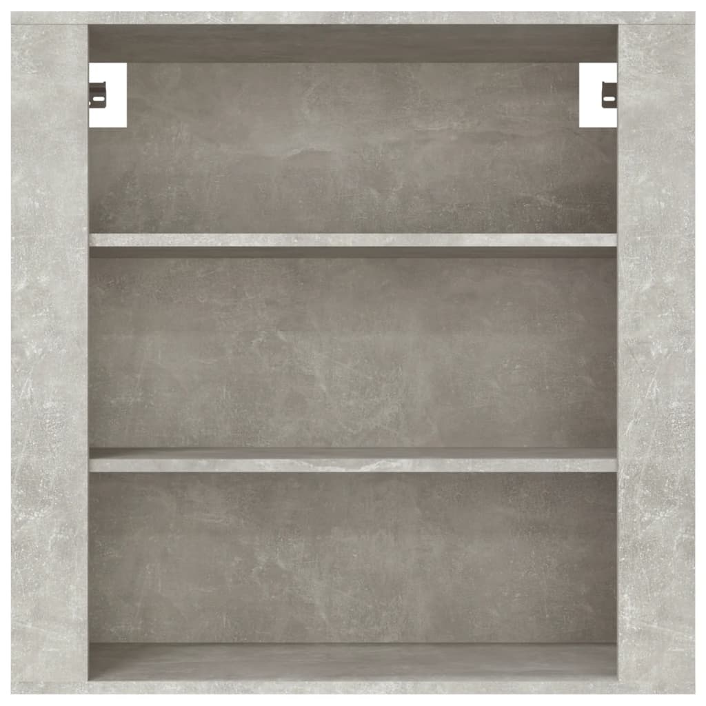Wandkast 80x33x80 cm bewerkt hout betongrijs is nu te koop bij PeponiXL, paradijselijk wonen!