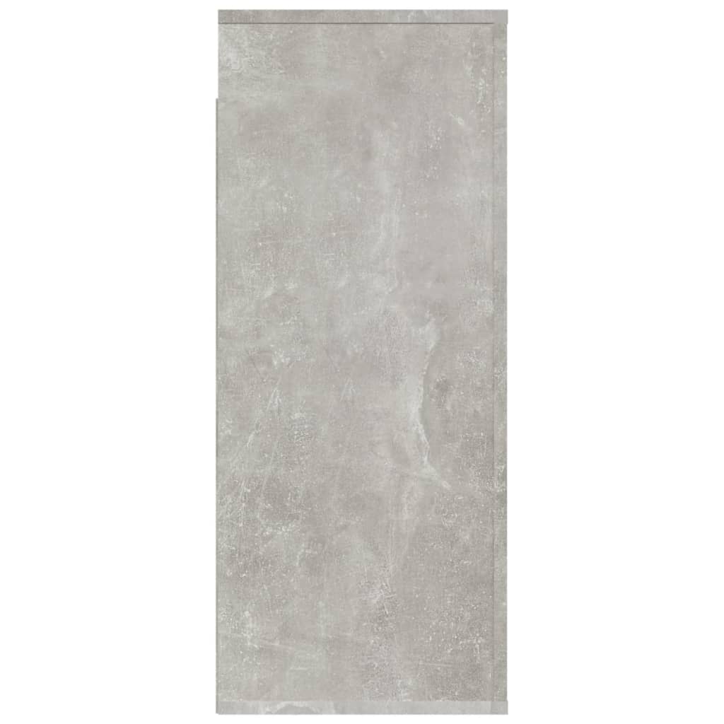 Wandkast 80x33x80 cm bewerkt hout betongrijs is nu te koop bij PeponiXL, paradijselijk wonen!