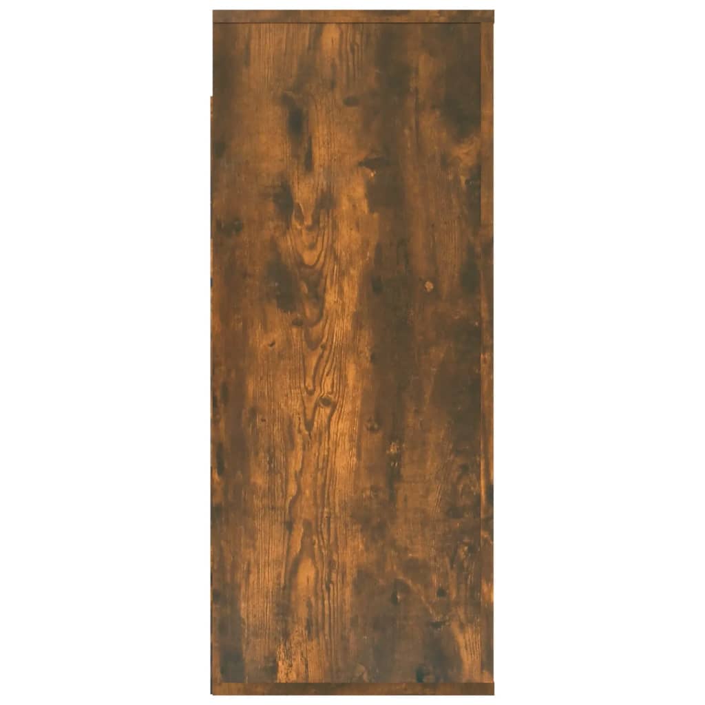 Wandkast 80x33x80 cm bewerkt hout gerookt eikenkleurig is nu te koop bij PeponiXL, paradijselijk wonen!
