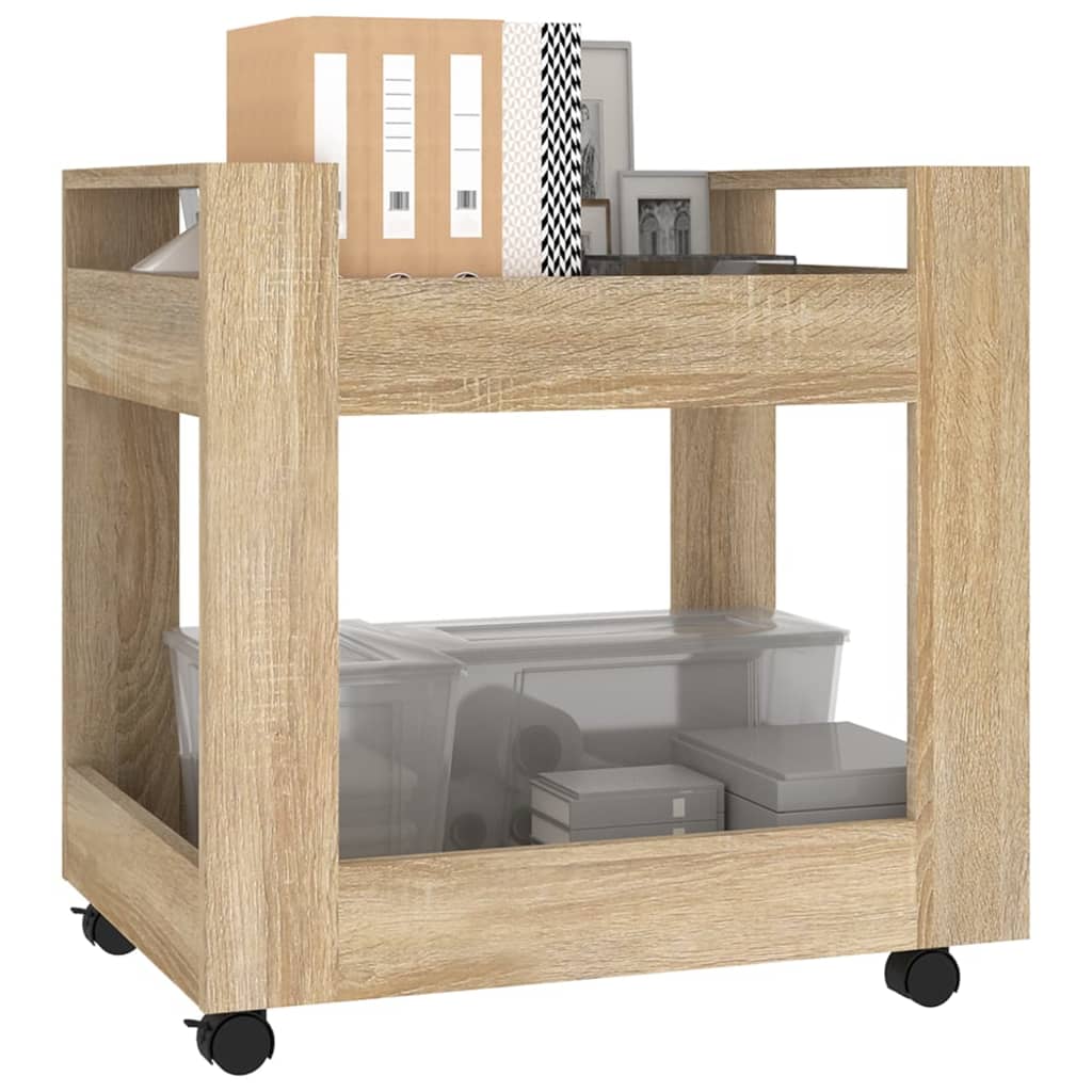 Bureaukastje 60x45x60 cm bewerkt hout sonama eikenkleurig is nu te koop bij PeponiXL, paradijselijk wonen!