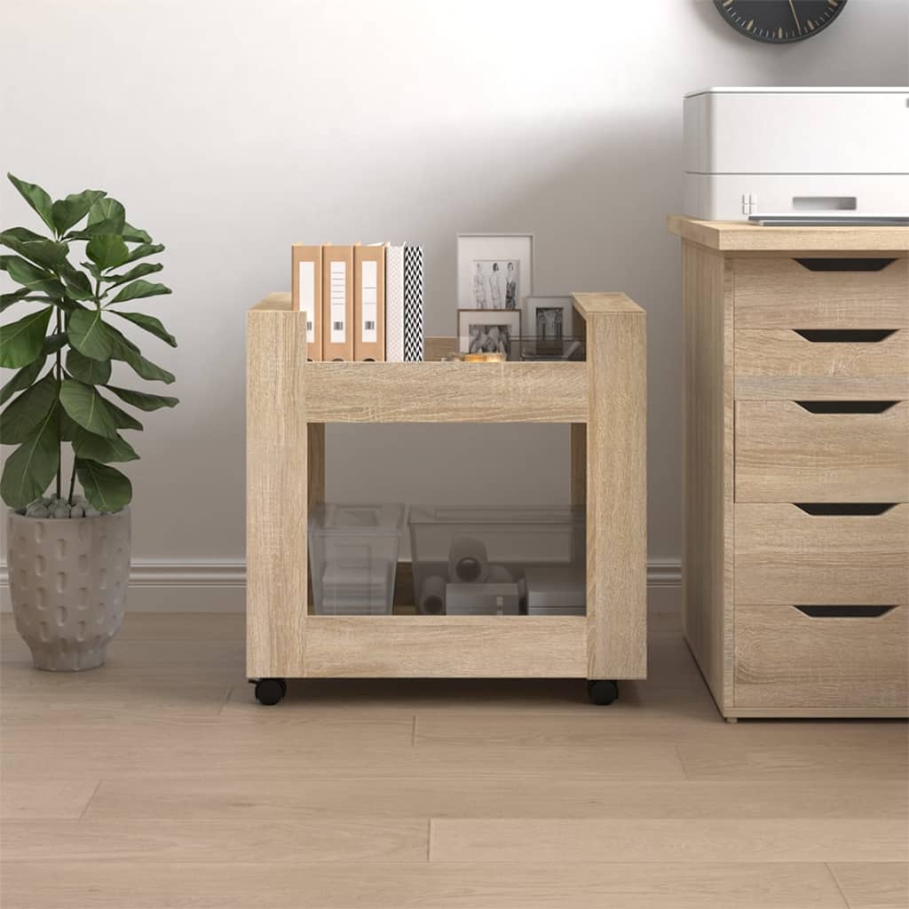 Bureaukastje 60x45x60 cm bewerkt hout sonama eikenkleurig is nu te koop bij PeponiXL, paradijselijk wonen!
