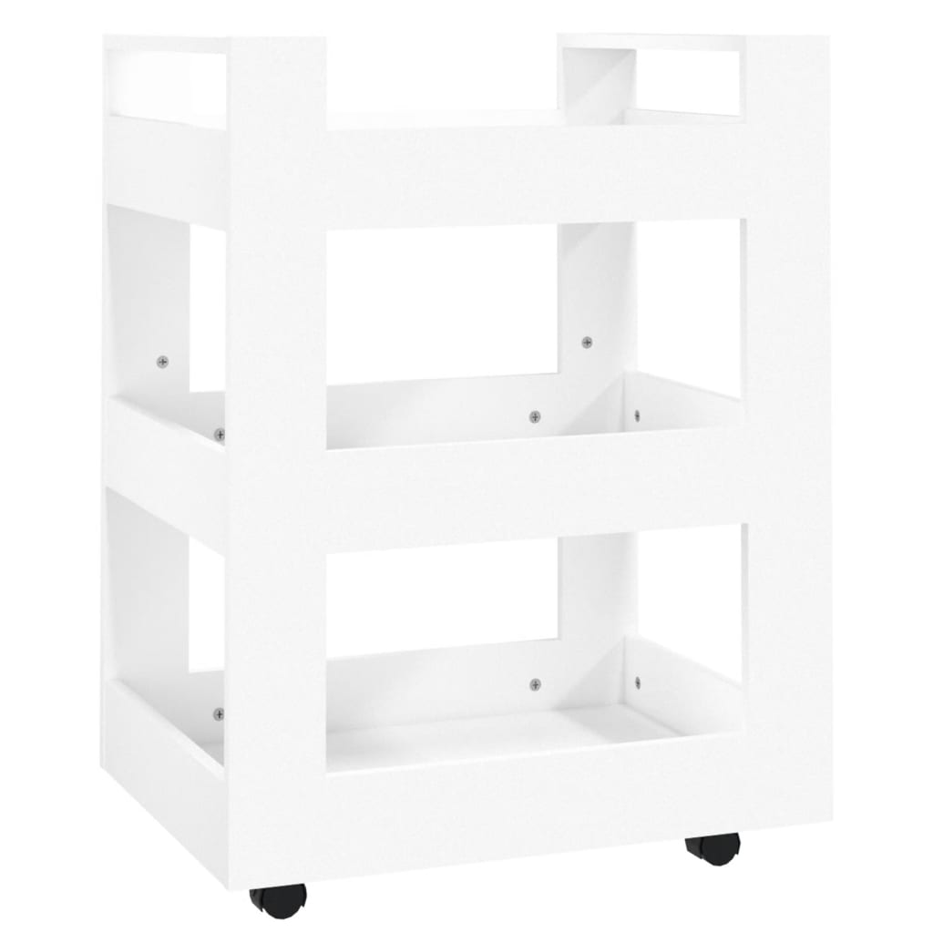 Keukentrolley 60x45x80 cm bewerkt hout wit is nu te koop bij PeponiXL, paradijselijk wonen!