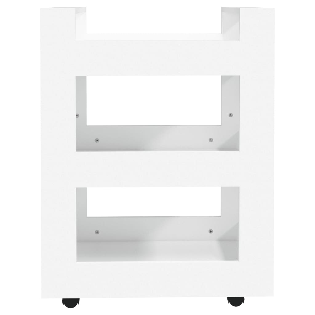 Keukentrolley 60x45x80 cm bewerkt hout wit is nu te koop bij PeponiXL, paradijselijk wonen!