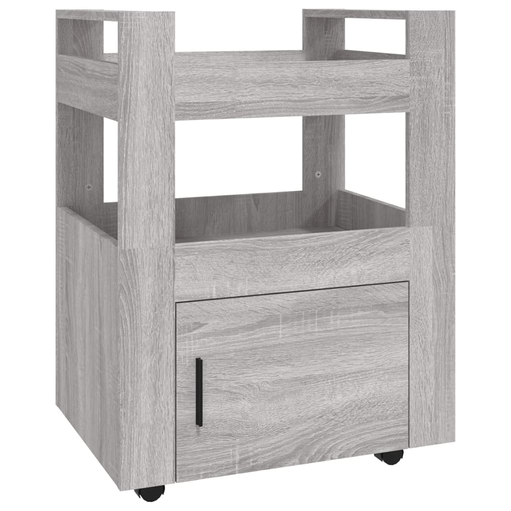 Keukentrolley 60x45x80cm bewerkt hout grijs sonoma eikenkleurig is nu te koop bij PeponiXL, paradijselijk wonen!
