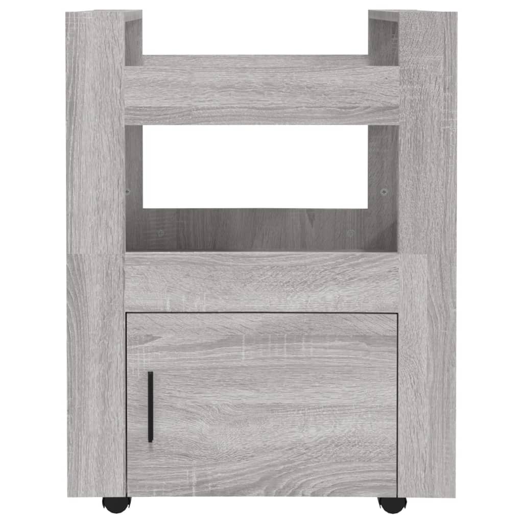 Keukentrolley 60x45x80cm bewerkt hout grijs sonoma eikenkleurig is nu te koop bij PeponiXL, paradijselijk wonen!