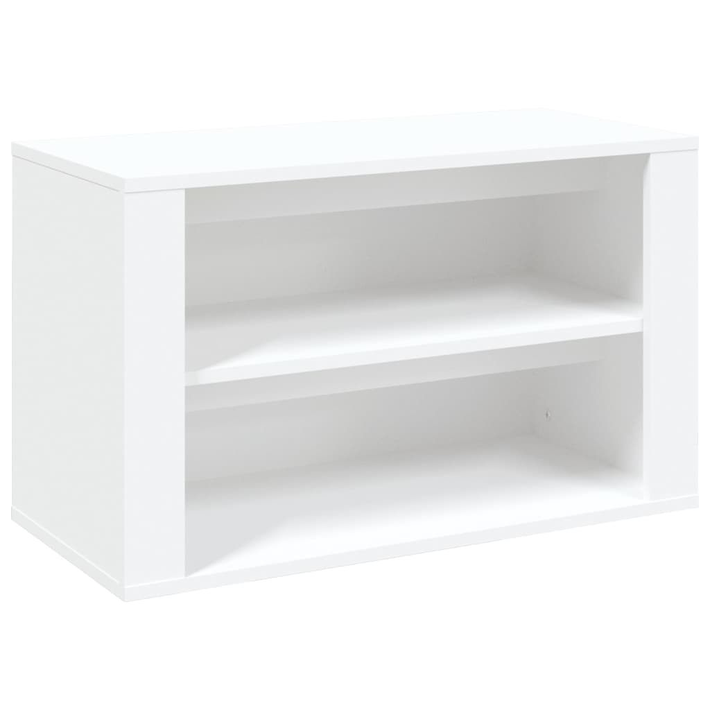 Schoenenrek 75x35x45 cm bewerkt hout wit is nu te koop bij PeponiXL, paradijselijk wonen!