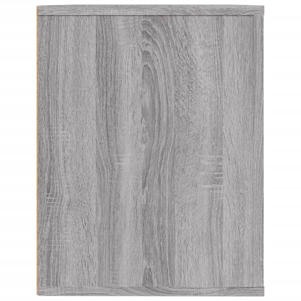 Schoenenrek 75x35x45 cm bewerkt hout grijs sonoma eikenkleur is nu te koop bij PeponiXL, paradijselijk wonen!