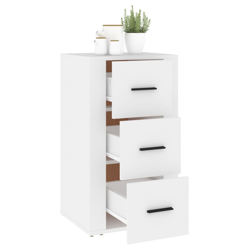 Dressoir 40x33x70 cm bewerkt hout wit is nu te koop bij PeponiXL, paradijselijk wonen!