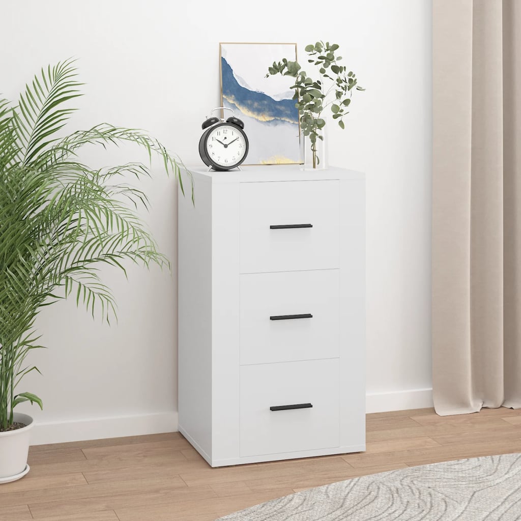 Dressoir 40x33x70 cm bewerkt hout wit is nu te koop bij PeponiXL, paradijselijk wonen!