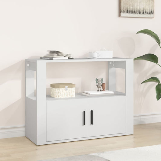 Dressoir 80x30x60 cm bewerkt hout wit is nu te koop bij PeponiXL, paradijselijk wonen!