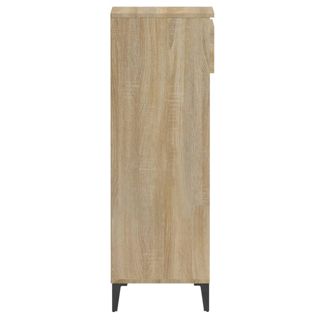 Schoenenrek 40x36x105 cm bewerkt hout sonoma eikenkleurig