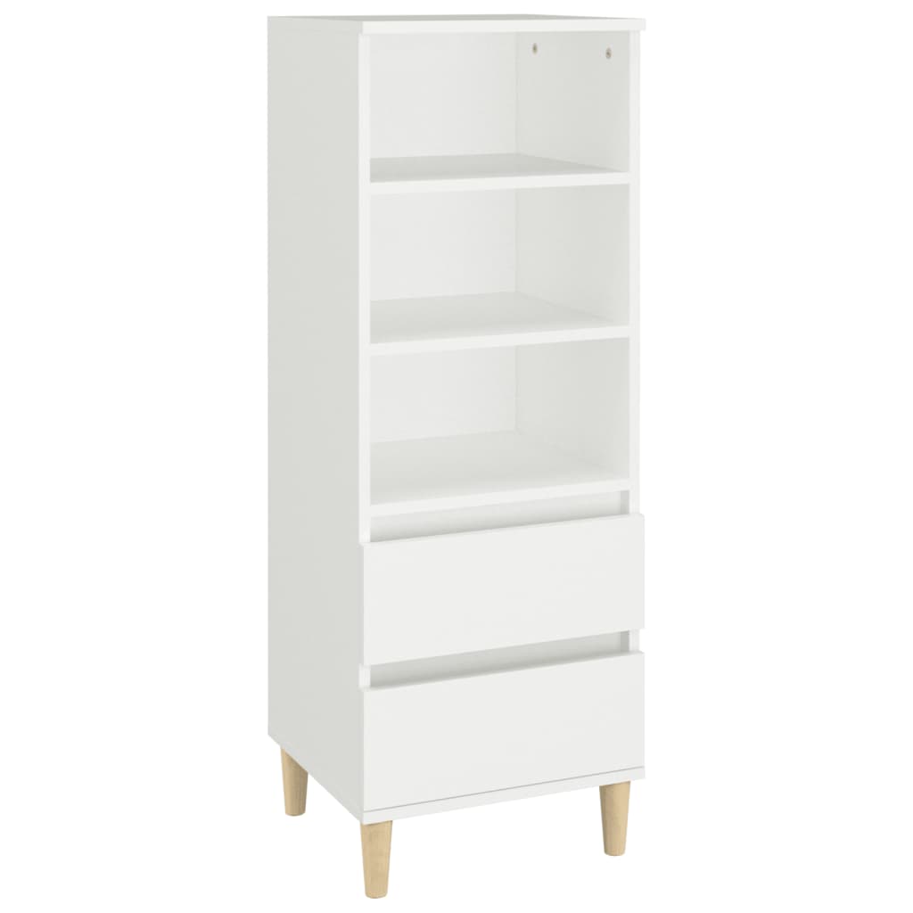 Hoge kast 40x36x110 cm bewerkt hout wit is nu te koop bij PeponiXL, paradijselijk wonen!