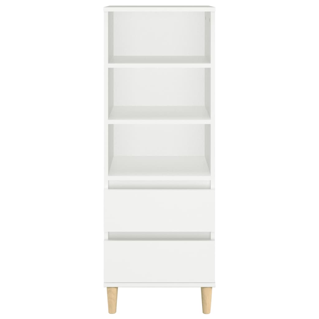 Hoge kast 40x36x110 cm bewerkt hout wit is nu te koop bij PeponiXL, paradijselijk wonen!