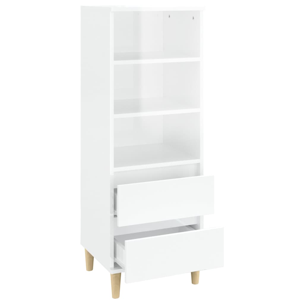 Hoge kast 40x36x110 cm bewerkt hout wit is nu te koop bij PeponiXL, paradijselijk wonen!