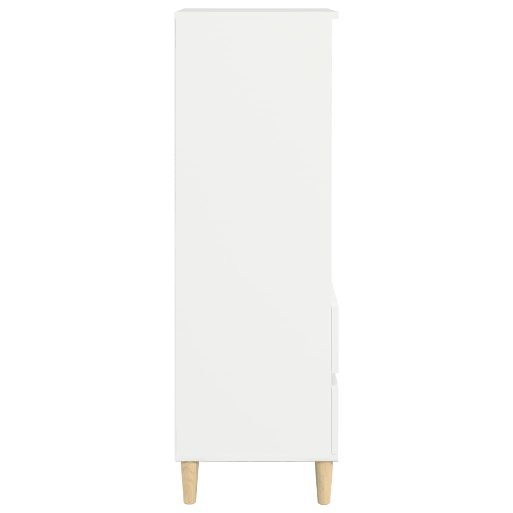 Hoge kast 40x36x110 cm bewerkt hout wit is nu te koop bij PeponiXL, paradijselijk wonen!