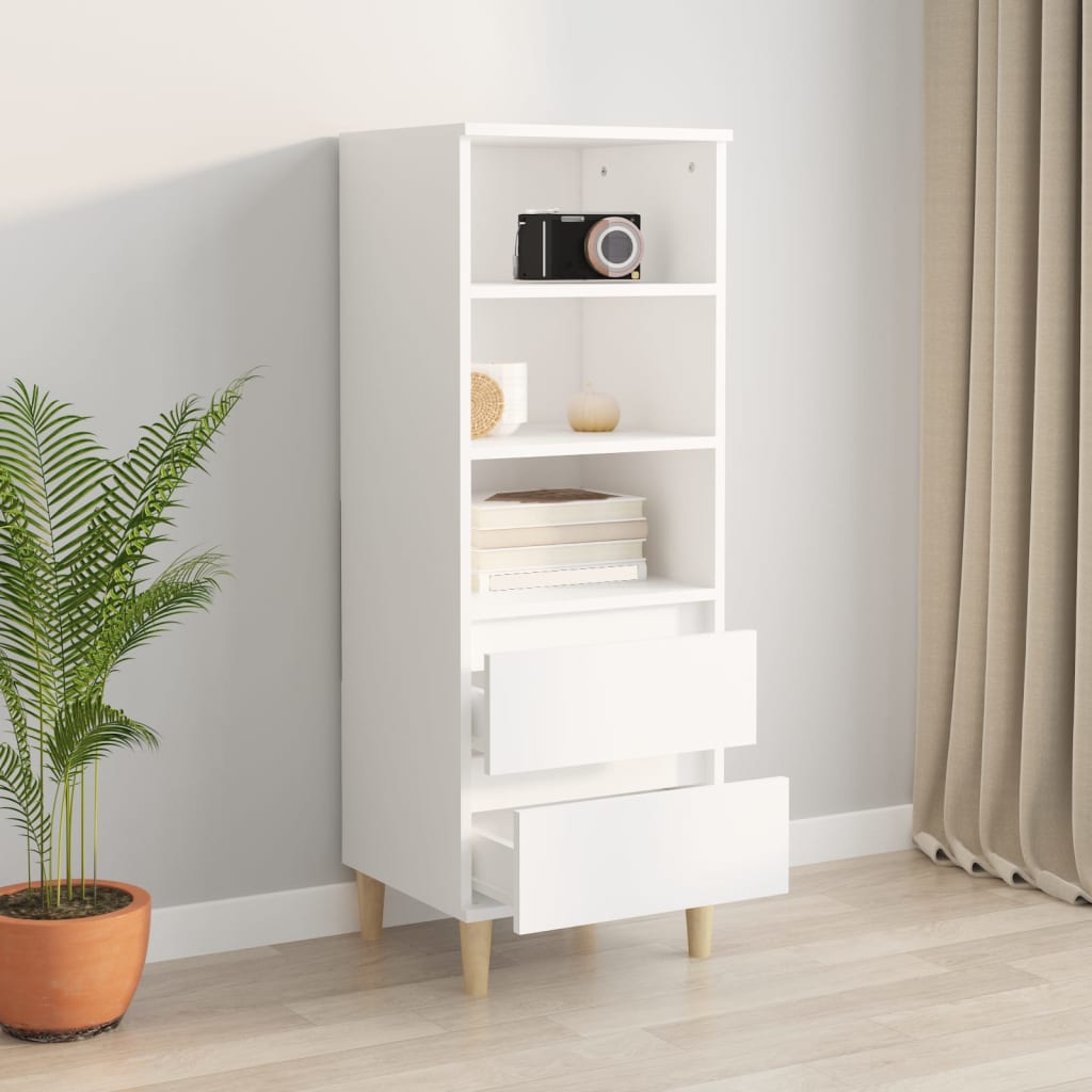 Hoge kast 40x36x110 cm bewerkt hout wit is nu te koop bij PeponiXL, paradijselijk wonen!