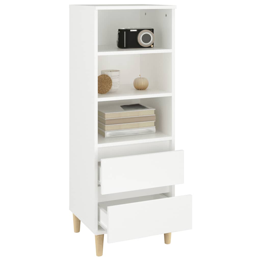Hoge kast 40x36x110 cm bewerkt hout wit is nu te koop bij PeponiXL, paradijselijk wonen!