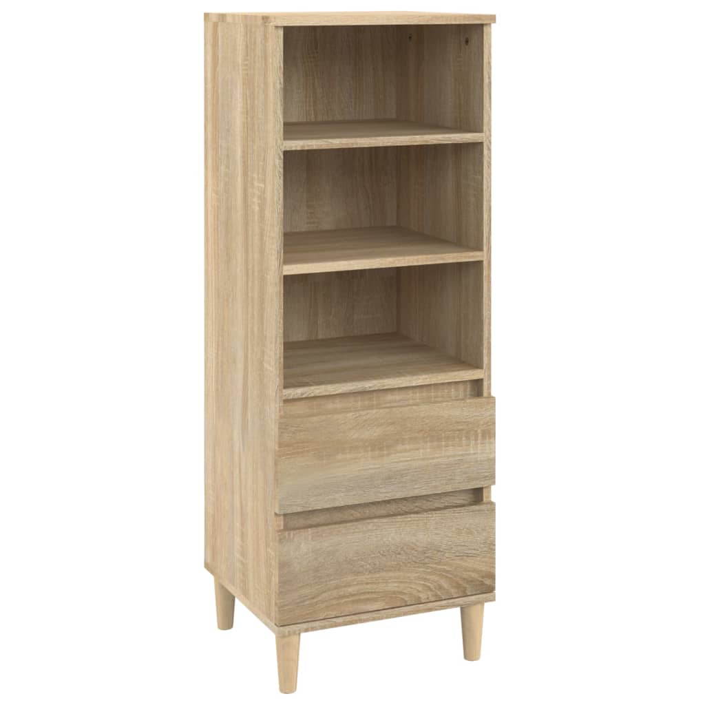 Hoge kast 40x36x110 cm bewerkt hout sonoma eiken is nu te koop bij PeponiXL, paradijselijk wonen!