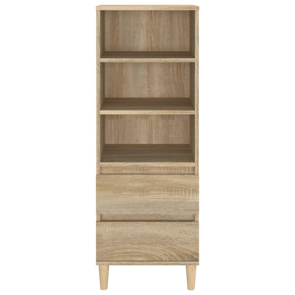 Hoge kast 40x36x110 cm bewerkt hout sonoma eiken is nu te koop bij PeponiXL, paradijselijk wonen!