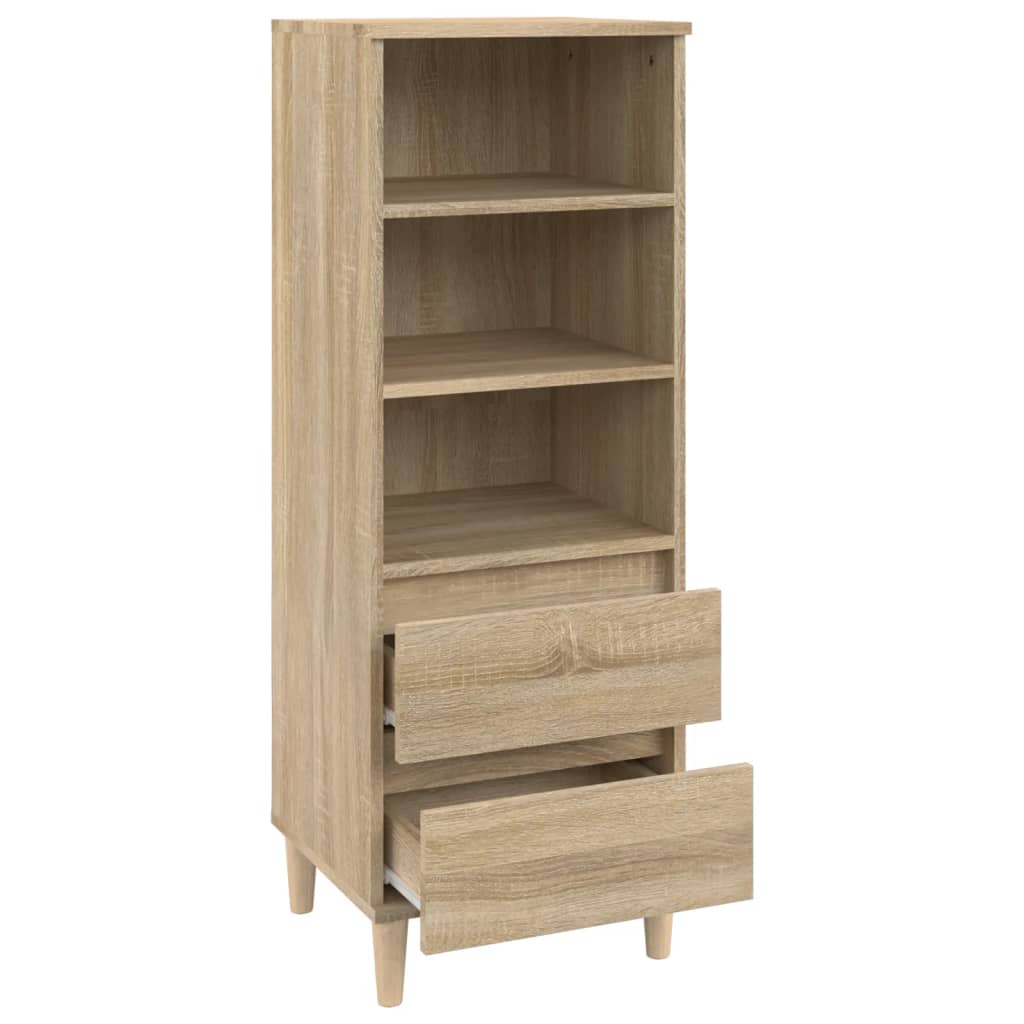 Hoge kast 40x36x110 cm bewerkt hout sonoma eiken is nu te koop bij PeponiXL, paradijselijk wonen!