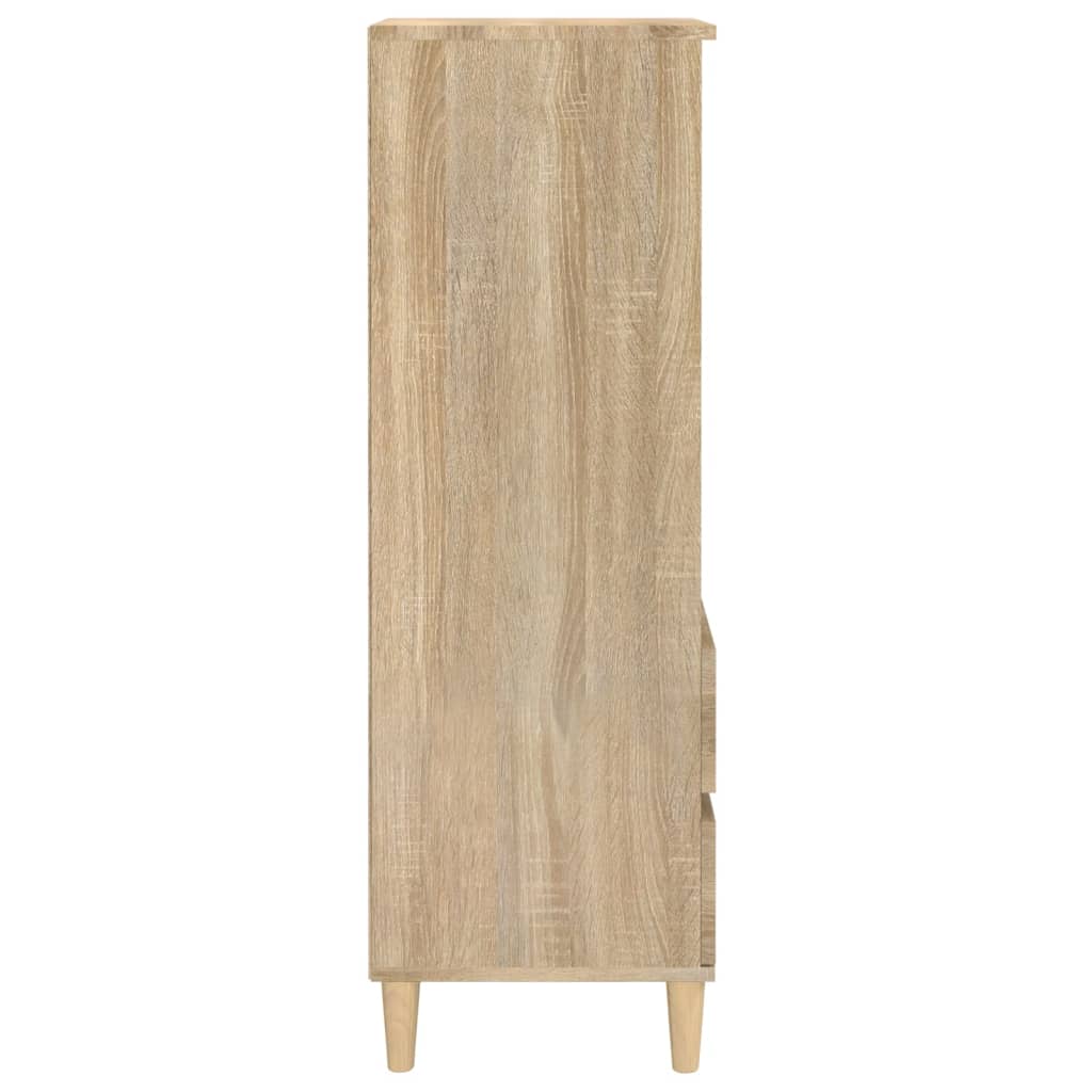 Hoge kast 40x36x110 cm bewerkt hout sonoma eiken is nu te koop bij PeponiXL, paradijselijk wonen!