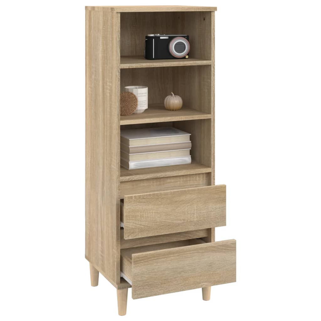 Hoge kast 40x36x110 cm bewerkt hout sonoma eiken is nu te koop bij PeponiXL, paradijselijk wonen!