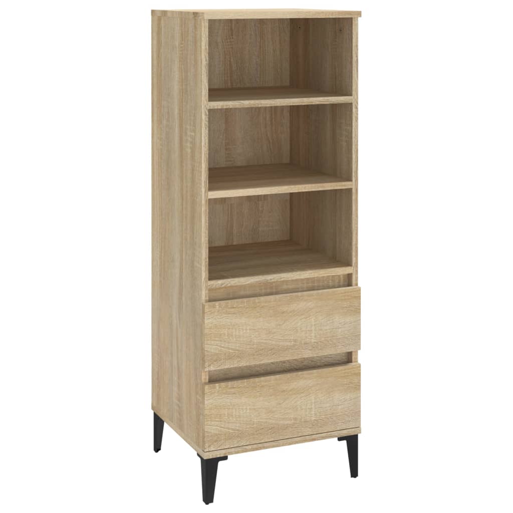 Hoge kast 40x36x110 cm bewerkt hout sonoma eiken is nu te koop bij PeponiXL, paradijselijk wonen!