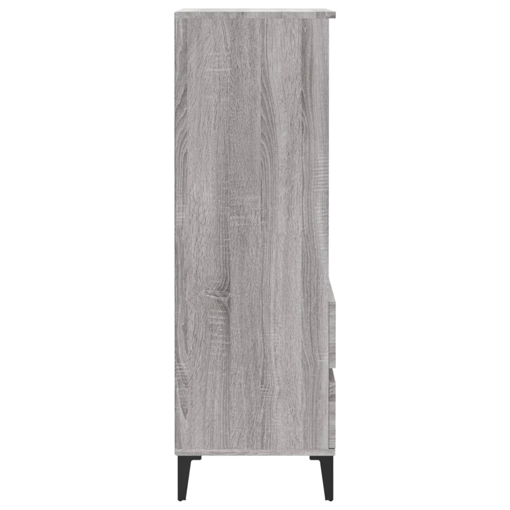 Hoge kast 40x36x110 cm bewerkt hout grijs sonoma is nu te koop bij PeponiXL, paradijselijk wonen!