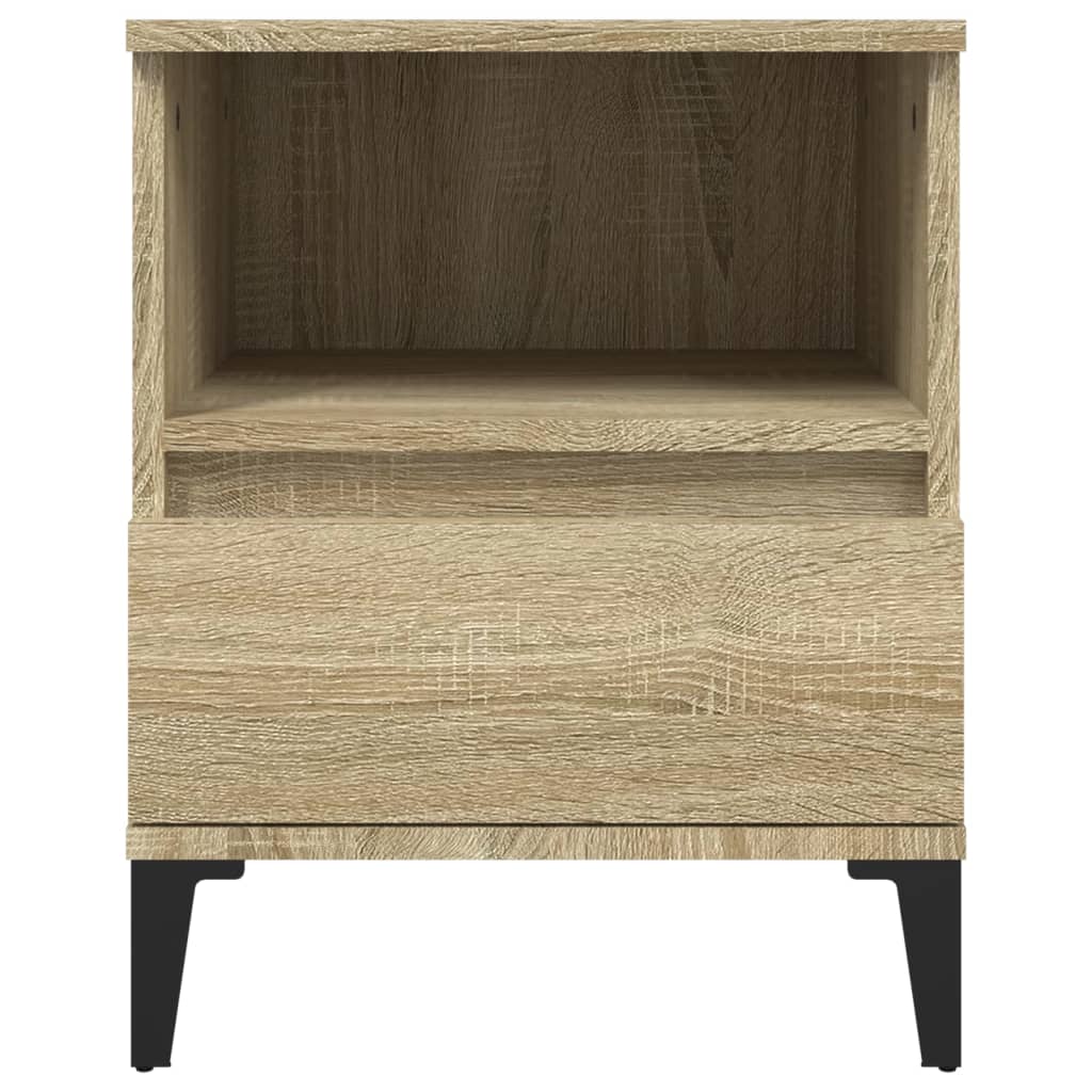 Nachtkastje 40x35x50 cm sonoma eikenkleurig is nu te koop bij PeponiXL, paradijselijk wonen!