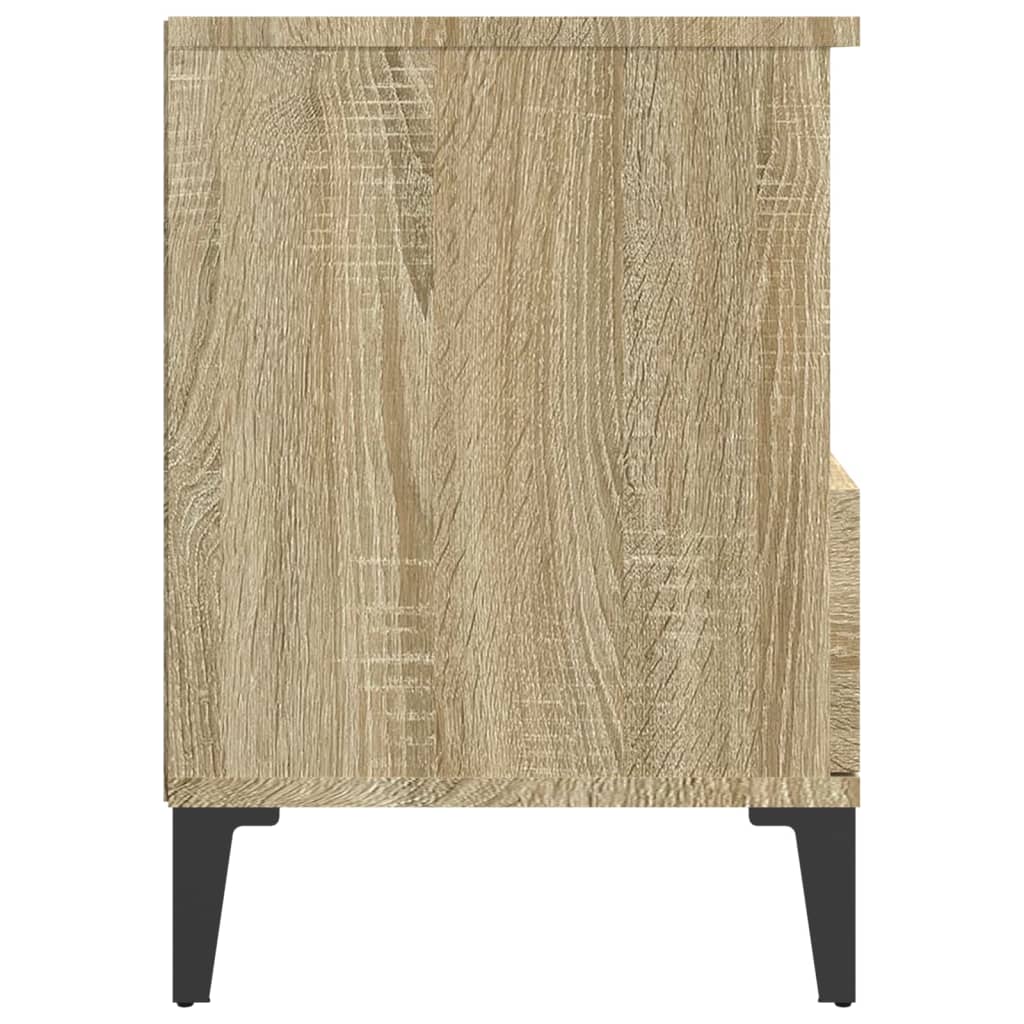 Nachtkastje 40x35x50 cm sonoma eikenkleurig is nu te koop bij PeponiXL, paradijselijk wonen!