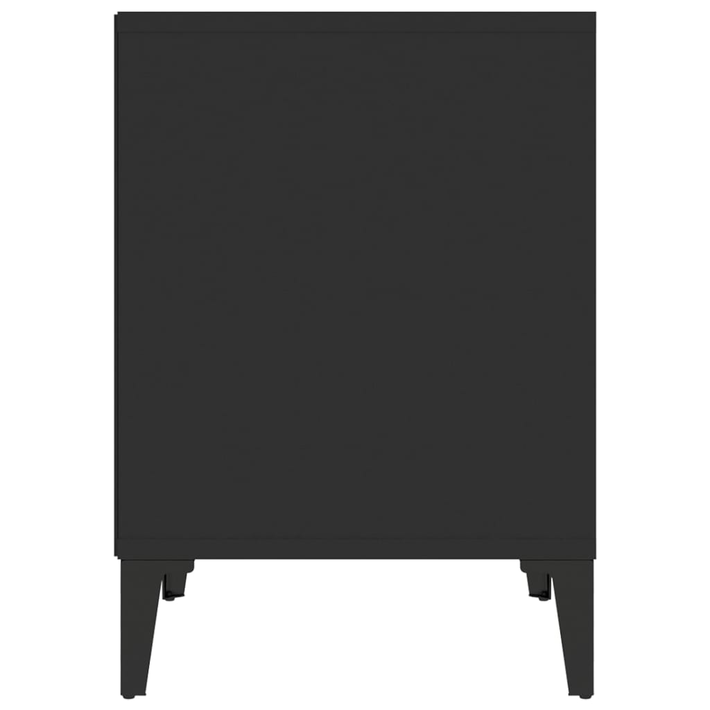 Nachtkastje 40x35x50 cm zwart is nu te koop bij PeponiXL, paradijselijk wonen!