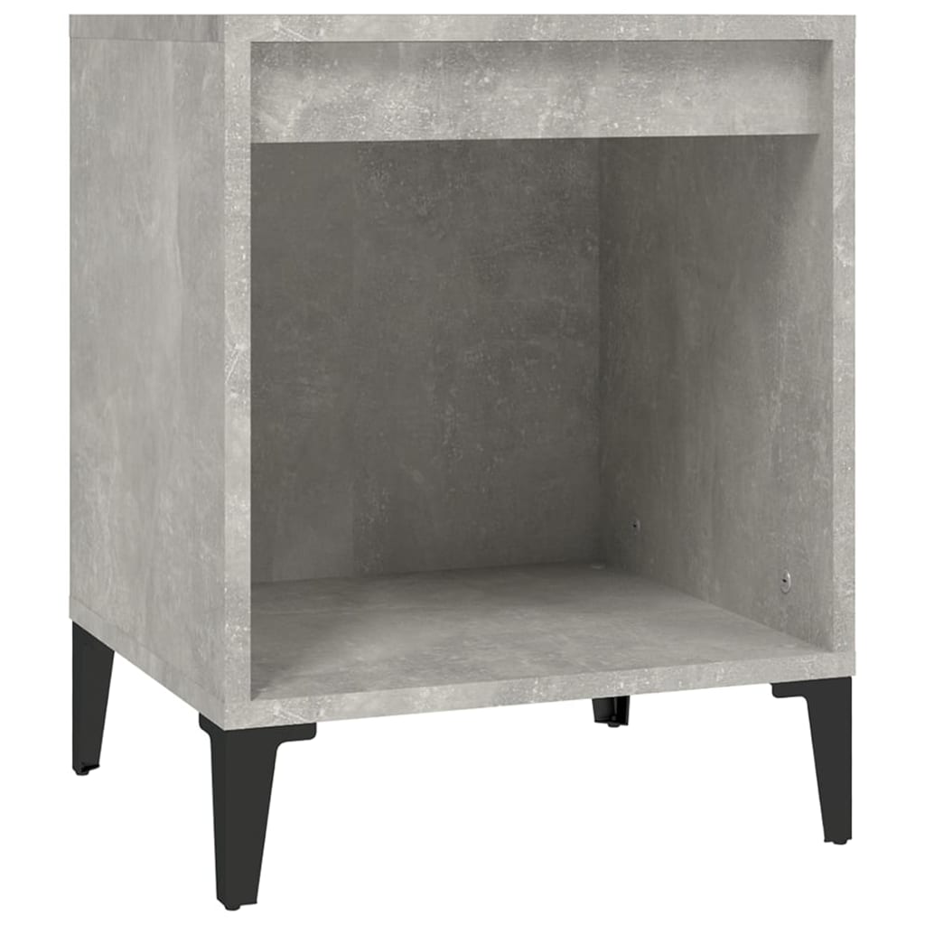 Nachtkastje 40x35x50 cm betongrijs is nu te koop bij PeponiXL, paradijselijk wonen!