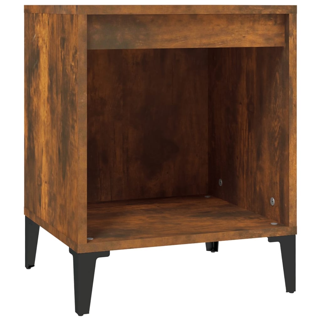 Nachtkastjes 2 st 40x35x50 cm gerookt eikenkleurig is nu te koop bij PeponiXL, paradijselijk wonen!