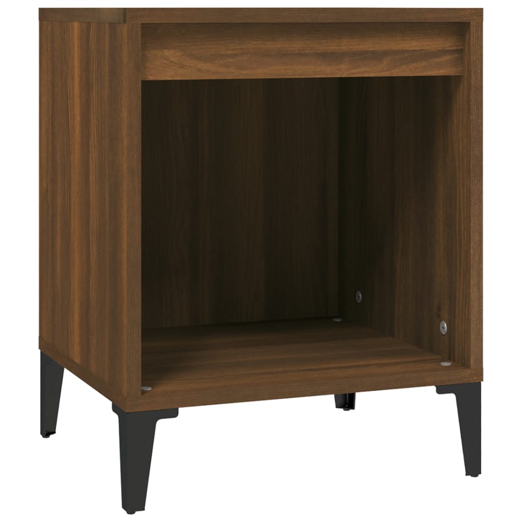 Nachtkastjes 2 st 40x35x50 cm bruin eikenkleur is nu te koop bij PeponiXL, paradijselijk wonen!