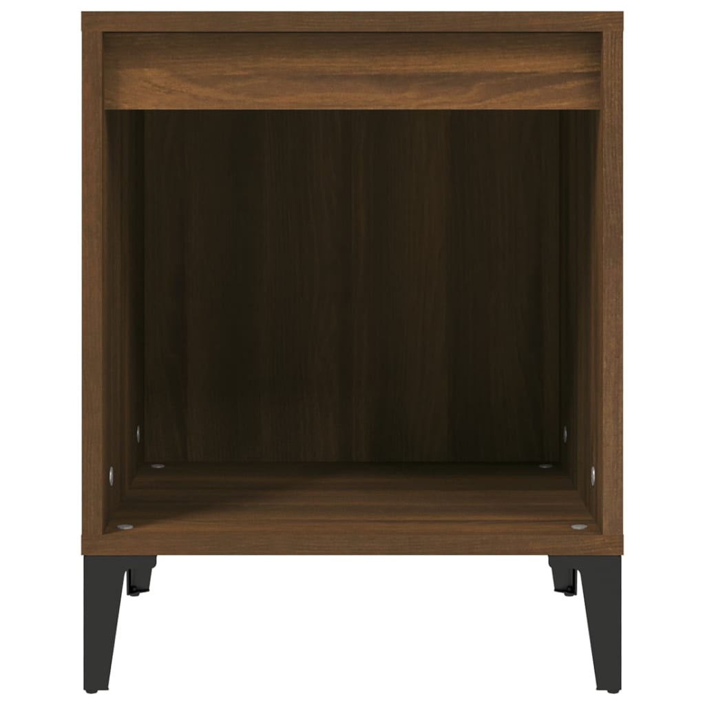 Nachtkastjes 2 st 40x35x50 cm bruin eikenkleur is nu te koop bij PeponiXL, paradijselijk wonen!