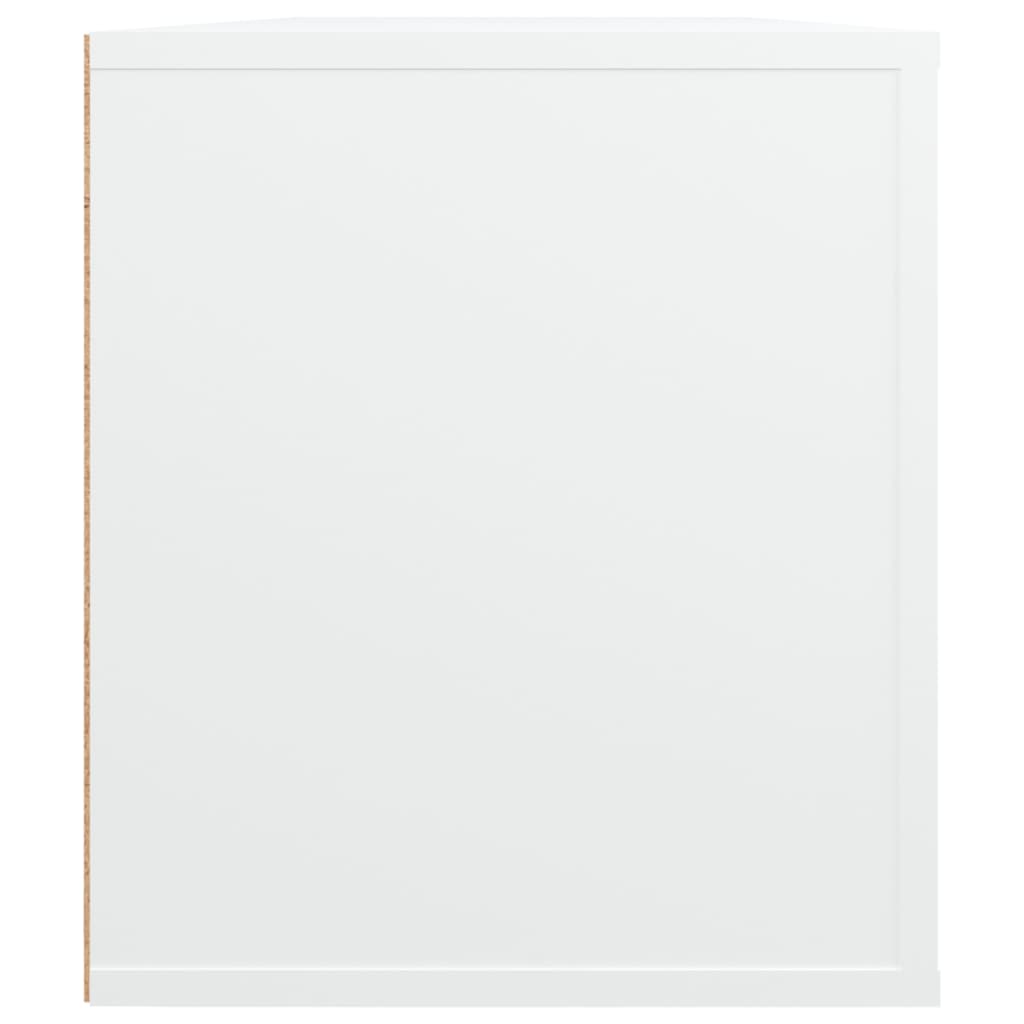 Tv-meubel 100x35x40 cm bewerkt hout wit is nu te koop bij PeponiXL, paradijselijk wonen!