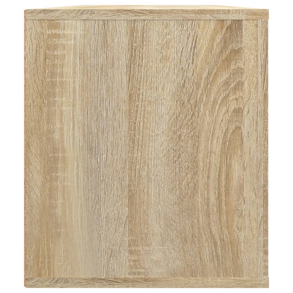 Tv-meubel 100x35x40 cm bewerkt hout sonoma eikenkleurig is nu te koop bij PeponiXL, paradijselijk wonen!