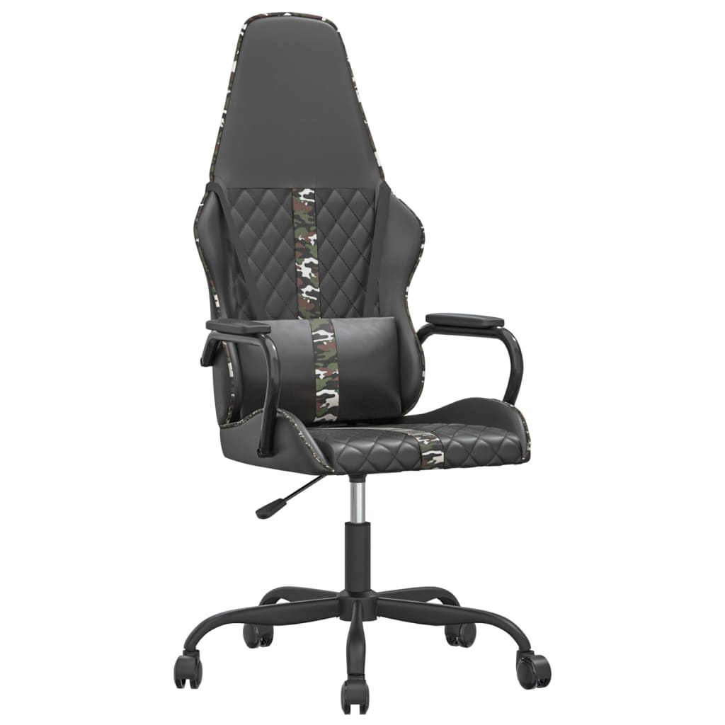 Gamestoel kunstleer zwart en camouflage is nu te koop bij PeponiXL, paradijselijk wonen!