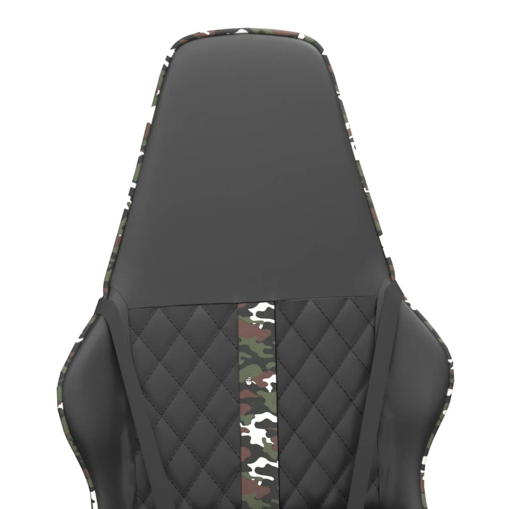 Gamestoel kunstleer zwart en camouflage is nu te koop bij PeponiXL, paradijselijk wonen!